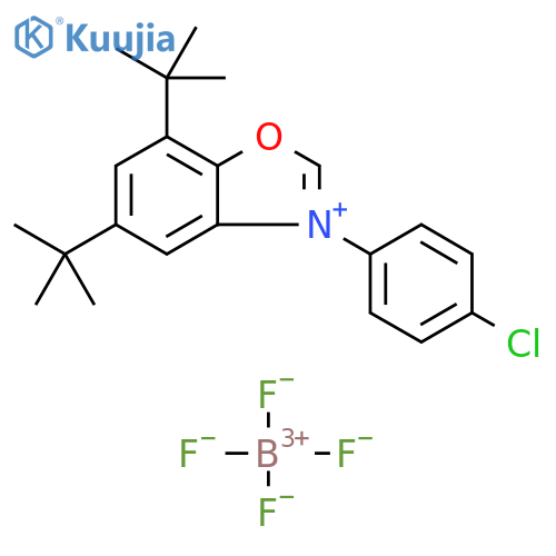 5,7-Di-tert-butyl-3-(4-chlorophenyl)benzo[d]oxazol-3-ium tetrafluoroborate structure