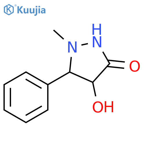 3-Pyrazolidinone, 4-hydroxy-1-methyl-5-phenyl- structure