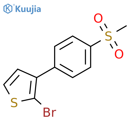 2-Bromo-3-[4-(methylsulfonyl)phenyl]thiophene structure