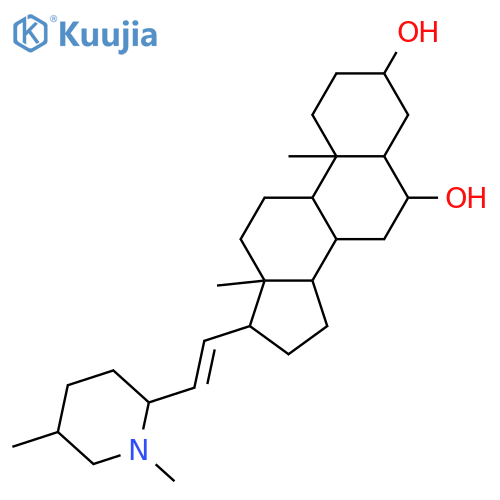 Pregn-20-ene-3,6-diol, 21-[(2R,5S)-1,5-dimethyl-2-piperidinyl]-, (3β,5α,6β)- (9CI) structure