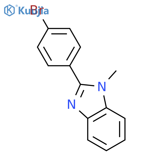 2-(4-Bromo-phenyl)-1-methyl-1H-benzoimidazole structure