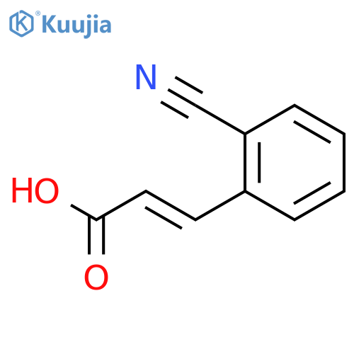 (2Z)-3-(2-cyanophenyl)prop-2-enoic acid structure