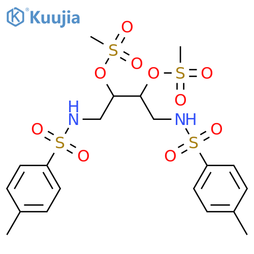 p-Toluenesulfonamide,N,N'-(2,3-dihydroxytetramethylene)bis-, dimethanesulfonate (ester), (S,S)-(+)-(8CI) structure