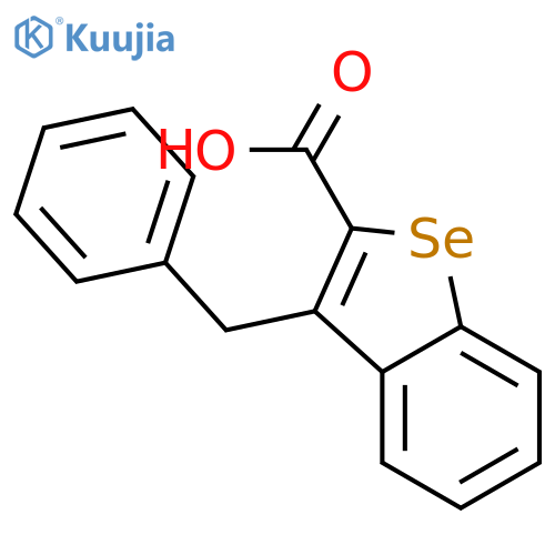 Benzo[b]selenophene-2-carboxylic acid, 3-(phenylmethyl)- structure