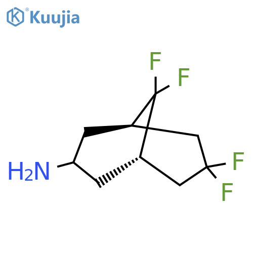 (1R,3s,5S)-7,7,9,9-tetrafluorobicyclo[3.3.1]nonan-3-amine structure