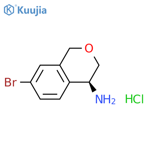 (4S)-7-bromo-3,4-dihydro-1H-2-benzopyran-4-amine hydrochloride structure