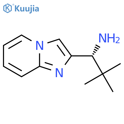 (1R)-1-{imidazo1,2-apyridin-2-yl}-2,2-dimethylpropan-1-amine structure