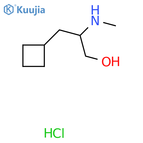 3-Cyclobutyl-2-(methylamino)propan-1-ol hydrochloride structure