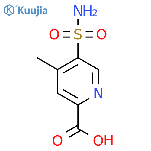 4-Methyl-5-sulfamoylpyridine-2-carboxylic acid structure