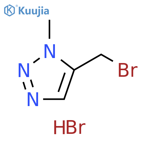 1H-1,2,3-Triazole, 5-(bromomethyl)-1-methyl-, hydrobromide (1:1) structure