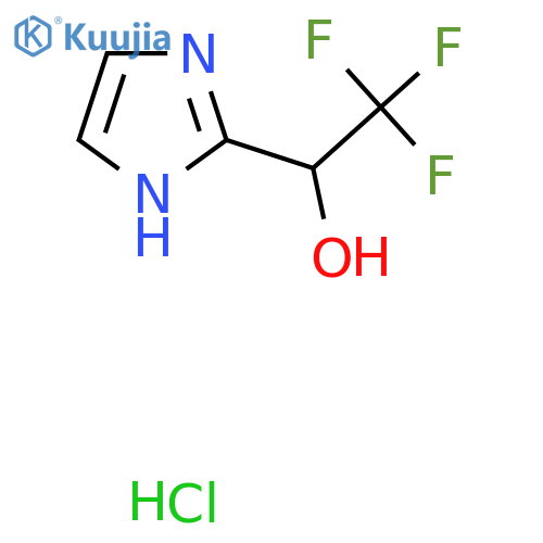 2,2,2-Trifluoro-1-(1H-imidazol-2-yl)ethanol hydrochloride structure