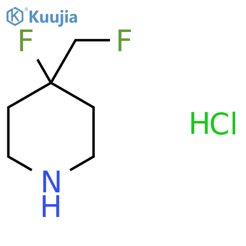 4-Fluoro-4-(fluoromethyl)piperidine hydrochloride structure