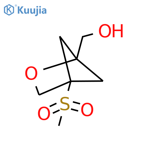 {4-Methanesulfonyl-2-oxabicyclo[2.1.1]hexan-1-yl}methanol structure