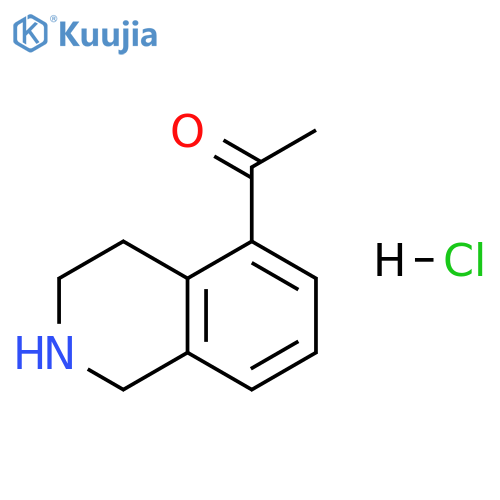 Ethanone, 1-(1,2,3,4-tetrahydro-5-isoquinolinyl)-, hydrochloride (1:1) structure