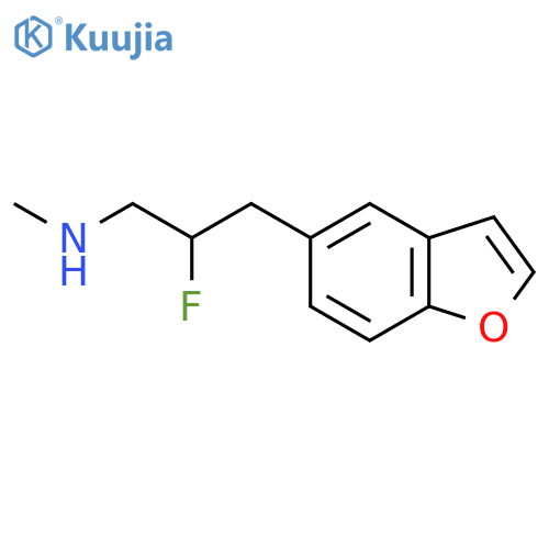 [3-(1-Benzofuran-5-yl)-2-fluoropropyl](methyl)amine structure