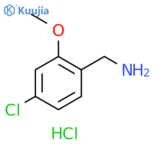 (4-chloro-2-methoxyphenyl)methanamine hydrochloride structure