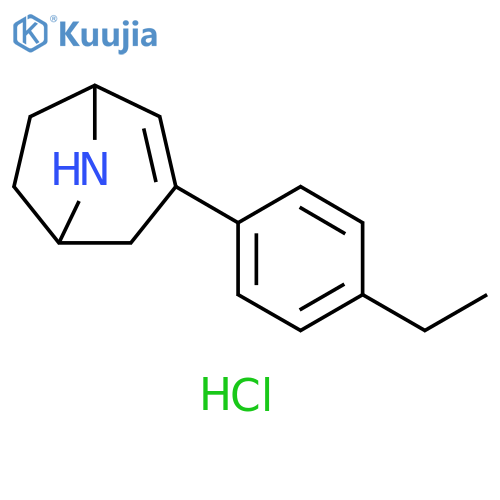 3-(4-ethylphenyl)-8-azabicyclo[3.2.1]oct-2-ene hydrochloride structure