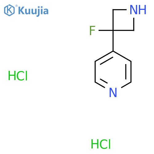 4-(3-Fluoroazetidin-3-yl)pyridine dihydrochloride structure