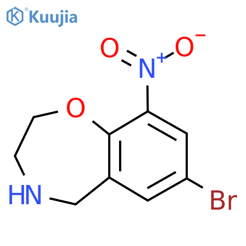 7-Bromo-9-nitro-2,3,4,5-tetrahydro-1,4-benzoxazepine structure