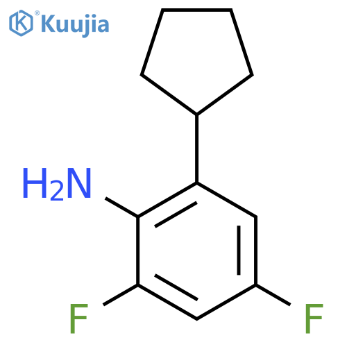 2-Cyclopentyl-4,6-difluoroaniline structure
