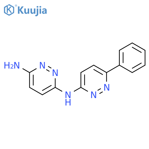 N3-(6-phenylpyridazin-3-yl)pyridazine-3,6-diamine structure