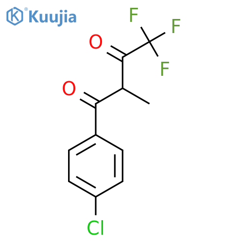 1-(4-Chlorophenyl)-4,4,4-trifluoro-2-methylbutane-1,3-dione structure