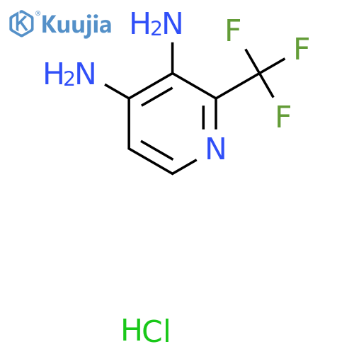 2-(trifluoromethyl)pyridine-3,4-diamine hydrochloride structure