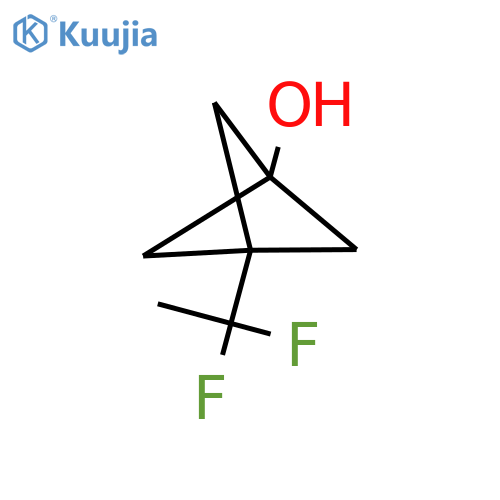 3-(1,1-Difluoroethyl)bicyclo[1.1.1]pentan-1-ol structure