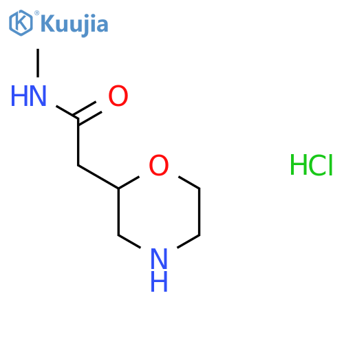 N-methyl-2-(morpholin-2-yl)acetamide hydrochloride structure
