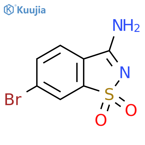 3-Amino-6-bromo-1lambda6,2-benzothiazole-1,1-dione structure
