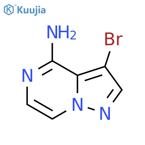 3-bromopyrazolo1,5-apyrazin-4-amine structure