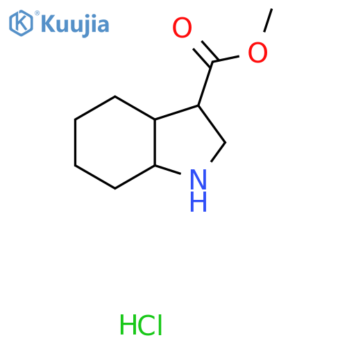 methyl octahydro-1H-indole-3-carboxylate hydrochloride structure