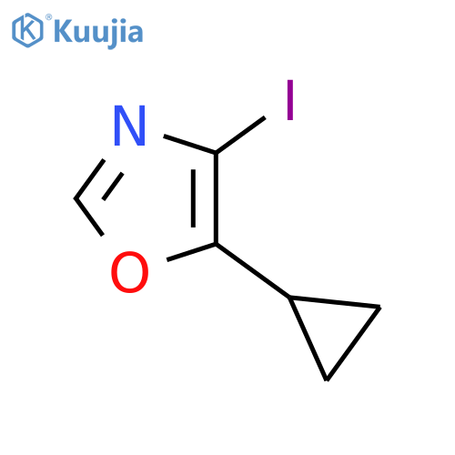 5-Cyclopropyl-4-iodooxazole structure