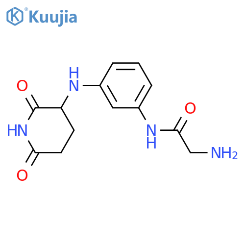 2-amino-N-{3-[(2,6-dioxopiperidin-3-yl)amino]phenyl}acetamide structure