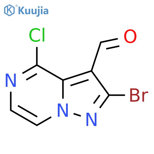 2-Bromo-4-chloropyrazolo[1,5-a]pyrazine-3-carbaldehyde structure