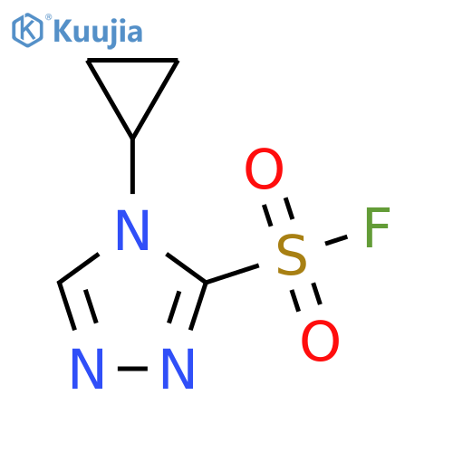 4-cyclopropyl-4H-1,2,4-triazole-3-sulfonyl fluoride structure