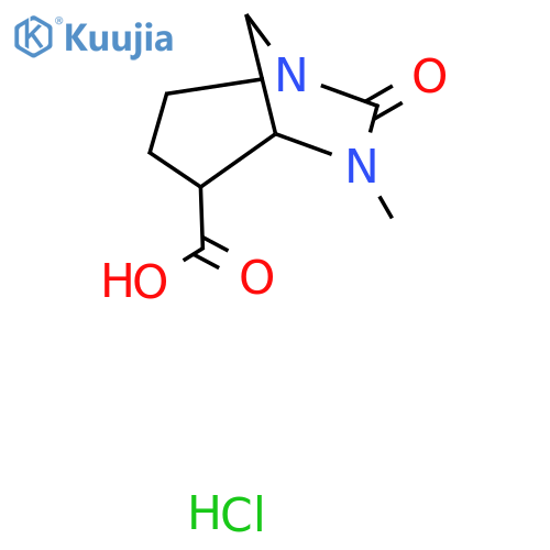 6-Methyl-7-oxo-1,6-diazabicyclo[3.2.1]octane-4-carboxylic acid hydrochloride structure
