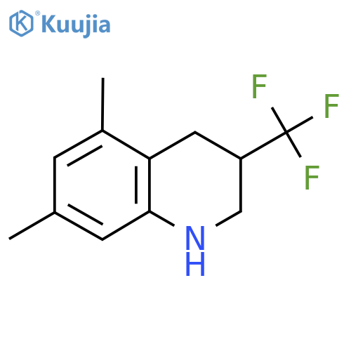 5,7-Dimethyl-3-(trifluoromethyl)-1,2,3,4-tetrahydroquinoline structure
