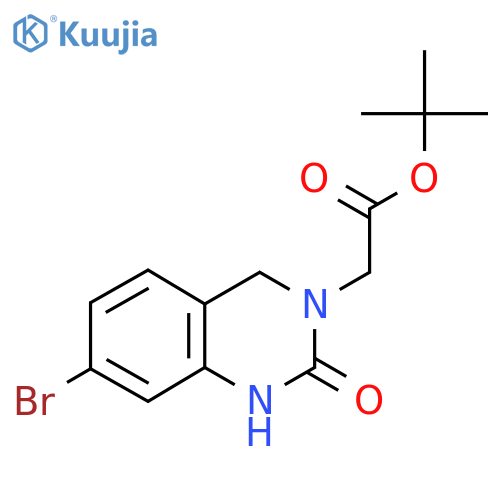 Tert-butyl 2-(7-bromo-2-oxo-1,2,3,4-tetrahydroquinazolin-3-yl)acetate structure