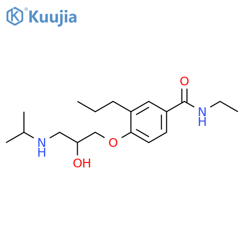 Benzamide,N-ethyl-4-[2-hydroxy-3-[(1-methylethyl)amino]propoxy]-3-propyl- structure