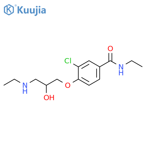 Benzamide, 3-chloro-N-ethyl-4-[3-(ethylamino)-2-hydroxypropoxy]- structure