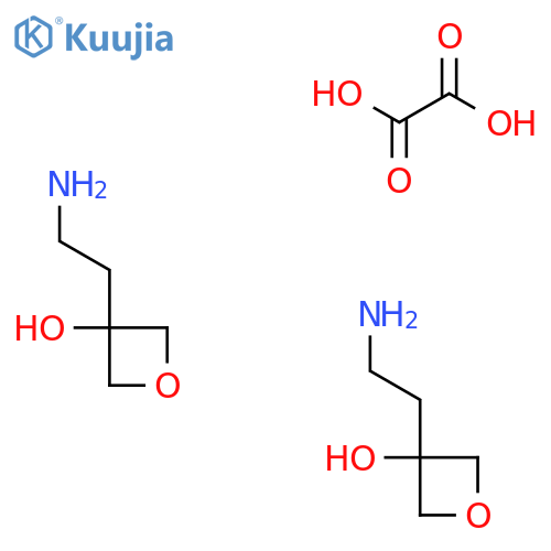 3-(2-Aminoethyl)oxetan-3-ol;hemi(oxalic acid) structure