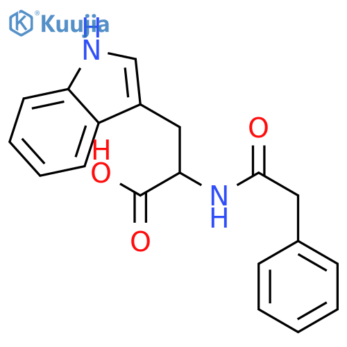 L-Tryptophan, N-(phenylacetyl)- structure