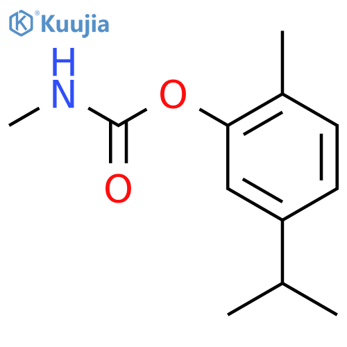 Phenol,2-methyl-5-(1-methylethyl)-, 1-(N-methylcarbamate) structure