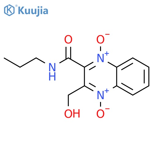 2-Quinoxalinecarboxamide, 3-(hydroxymethyl)-N-propyl-, 1,4-dioxide structure