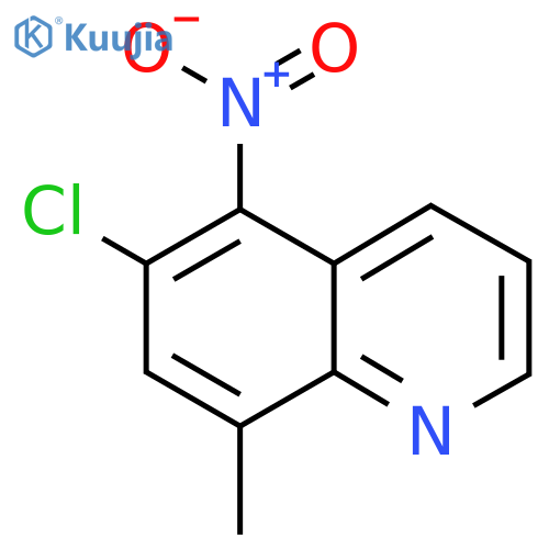 6-Chloro-8-methyl-5-nitroquinoline structure