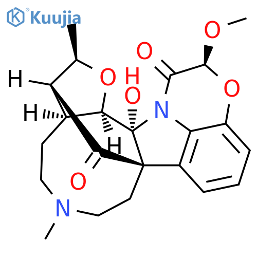 3,8a-Methanofuro[2'',3'':6',7']azonino[4',5':4,5]pyrrolo[1,2,3-de][1,4]benzoxazine-14,16(13H)-dione,2,3,3a,4,5,6,7,8,15a,15b-decahydro-15a-hydroxy-13-methoxy-2,6-dimethyl-, (2R,3R,3aS,8aR,13S,15aR,15bR)- structure