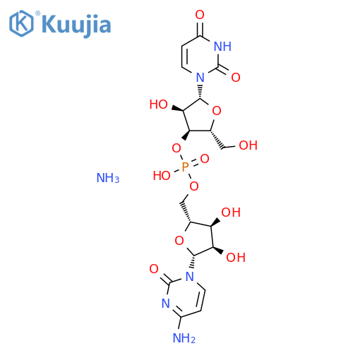 [(2R,3S,4R,5R)-5-(4-Amino-2-oxopyrimidin-1-yl)-3,4-dihydroxyoxolan-2-yl]methyl [(2R,3S,4R,5R)-5-(2,4-dioxopyrimidin-1-yl)-4-hydroxy-2-(hydroxymethyl)oxolan-3-yl] hydrogen phosphate;azane structure
