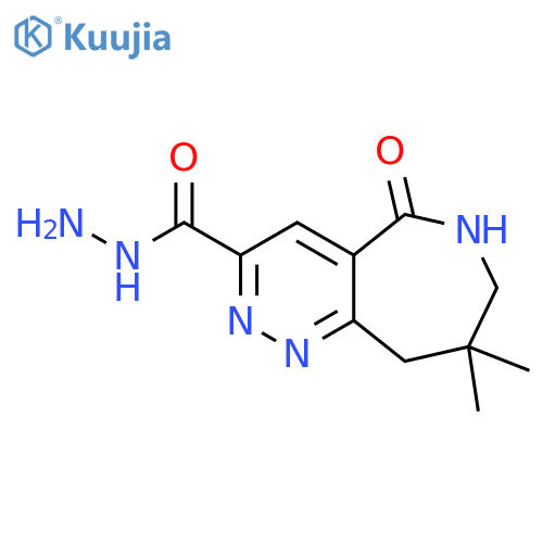 6,7,8,9-tetrahydro-8,8-dimethyl-5-oxo-5H-Pyridazino[4,3-c]azepine-3-carboxylic acid hydrazide structure