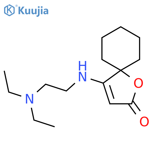 4-((2-(diethylamino)ethyl)amino)-1-oxaspiro[4.5]dec-3-en-2-one structure